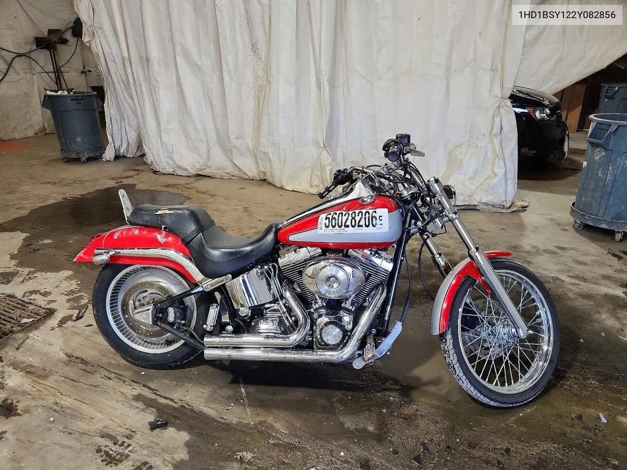 2002 Harley-Davidson Fxstd VIN: 1HD1BSY122Y082856 Lot: 56028206