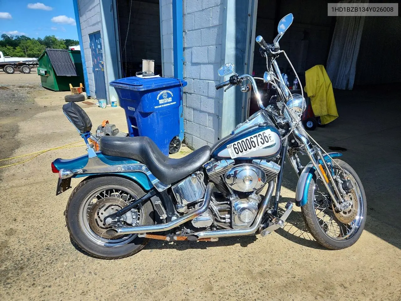 2004 Harley-Davidson Fxstsi VIN: 1HD1BZB134Y026008 Lot: 60006736