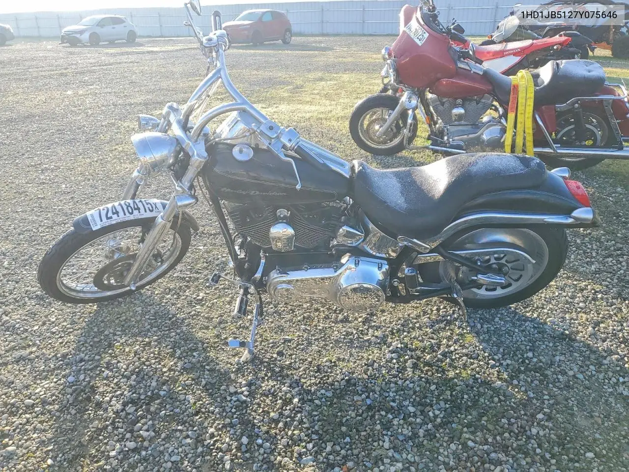 2007 Harley Davidson Fxstd VIN: 1HD1JB5127Y075646 Lot: 72418415