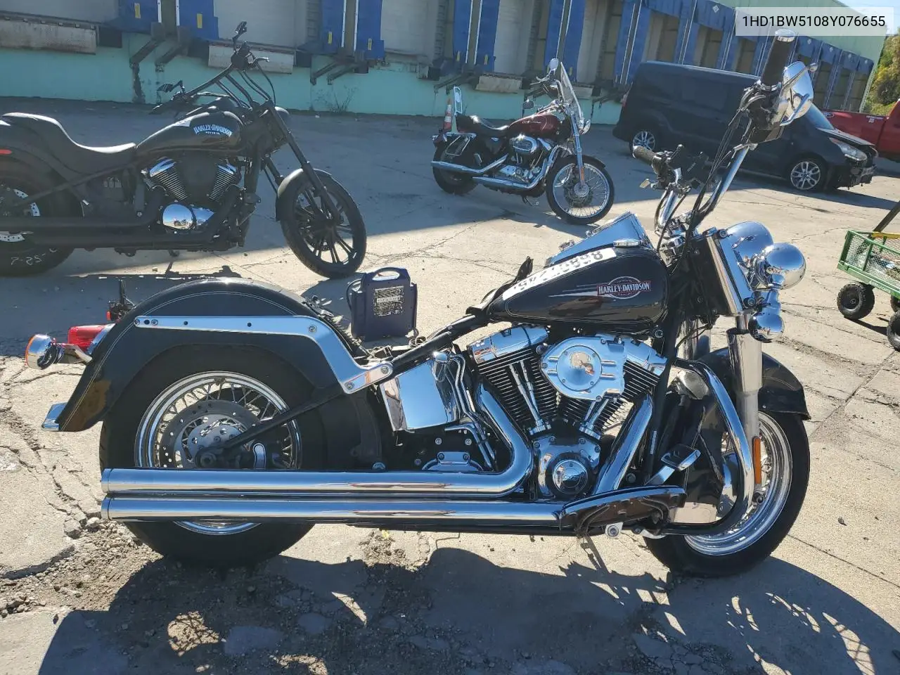 2008 Harley-Davidson Flstc VIN: 1HD1BW5108Y076655 Lot: 86897245