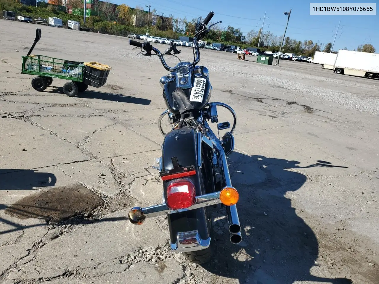 2008 Harley-Davidson Flstc VIN: 1HD1BW5108Y076655 Lot: 86897245
