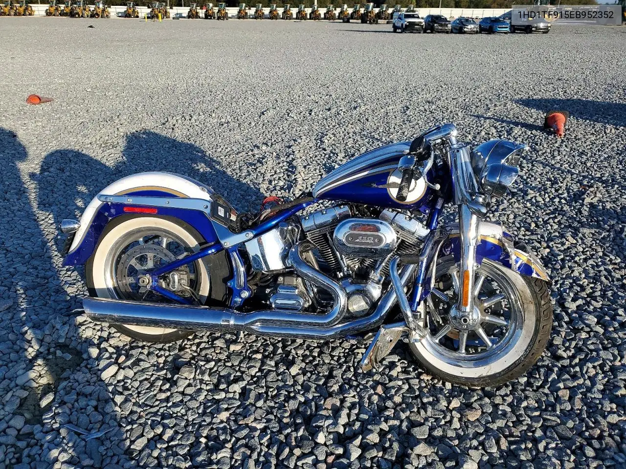 2014 Harley-Davidson Flhtnse Cvo Softail Deluxe VIN: 1HD1TF915EB952352 Lot: 75702015