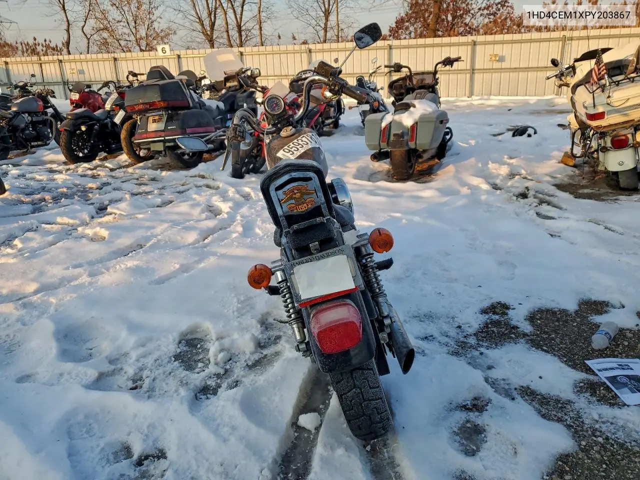1993 Harley-Davidson Xlh883 H VIN: 1HD4CEM1XPY203867 Lot: 95937815