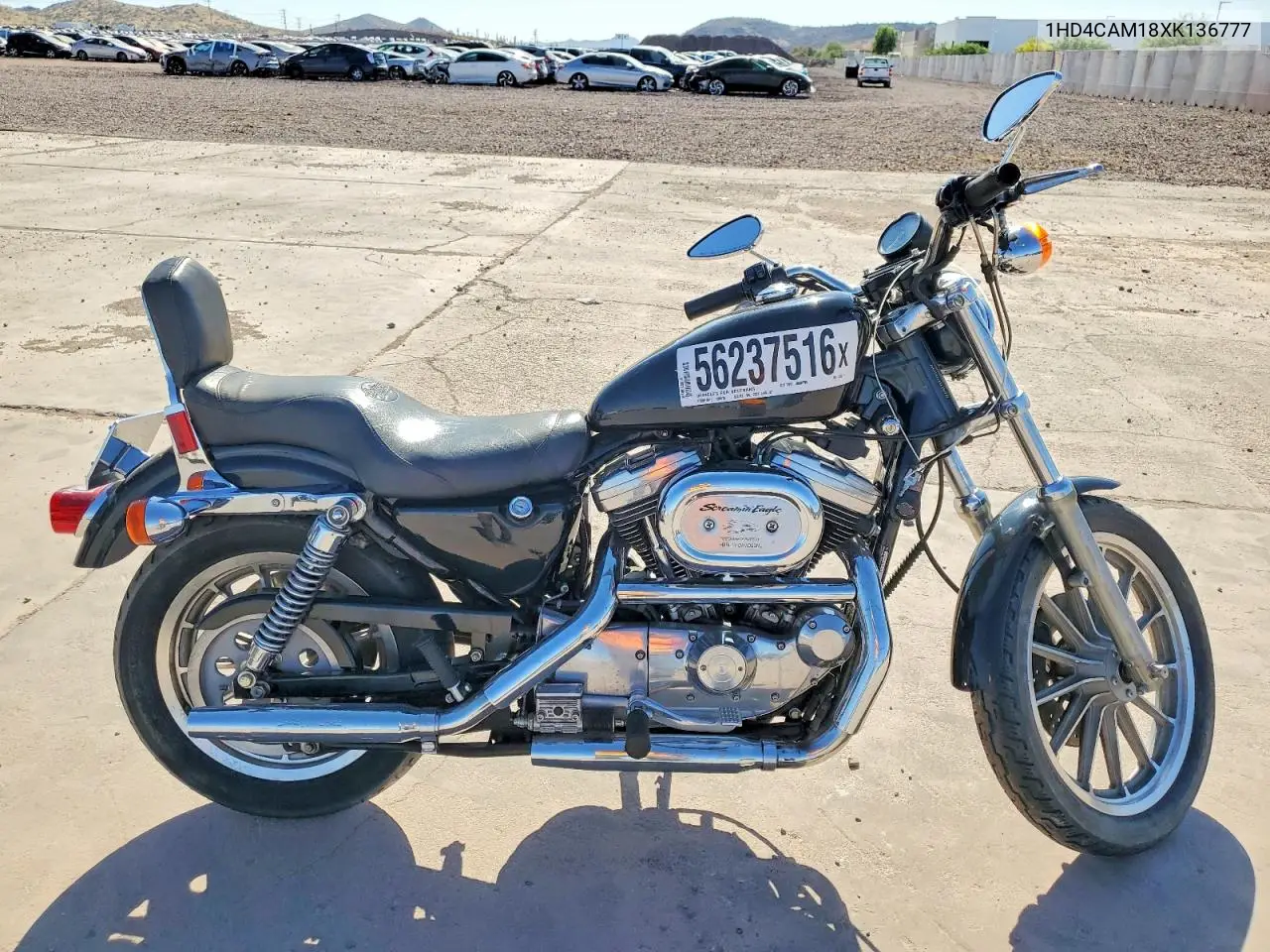 1999 Harley-Davidson Xl883 VIN: 1HD4CAM18XK136777 Lot: 56237516