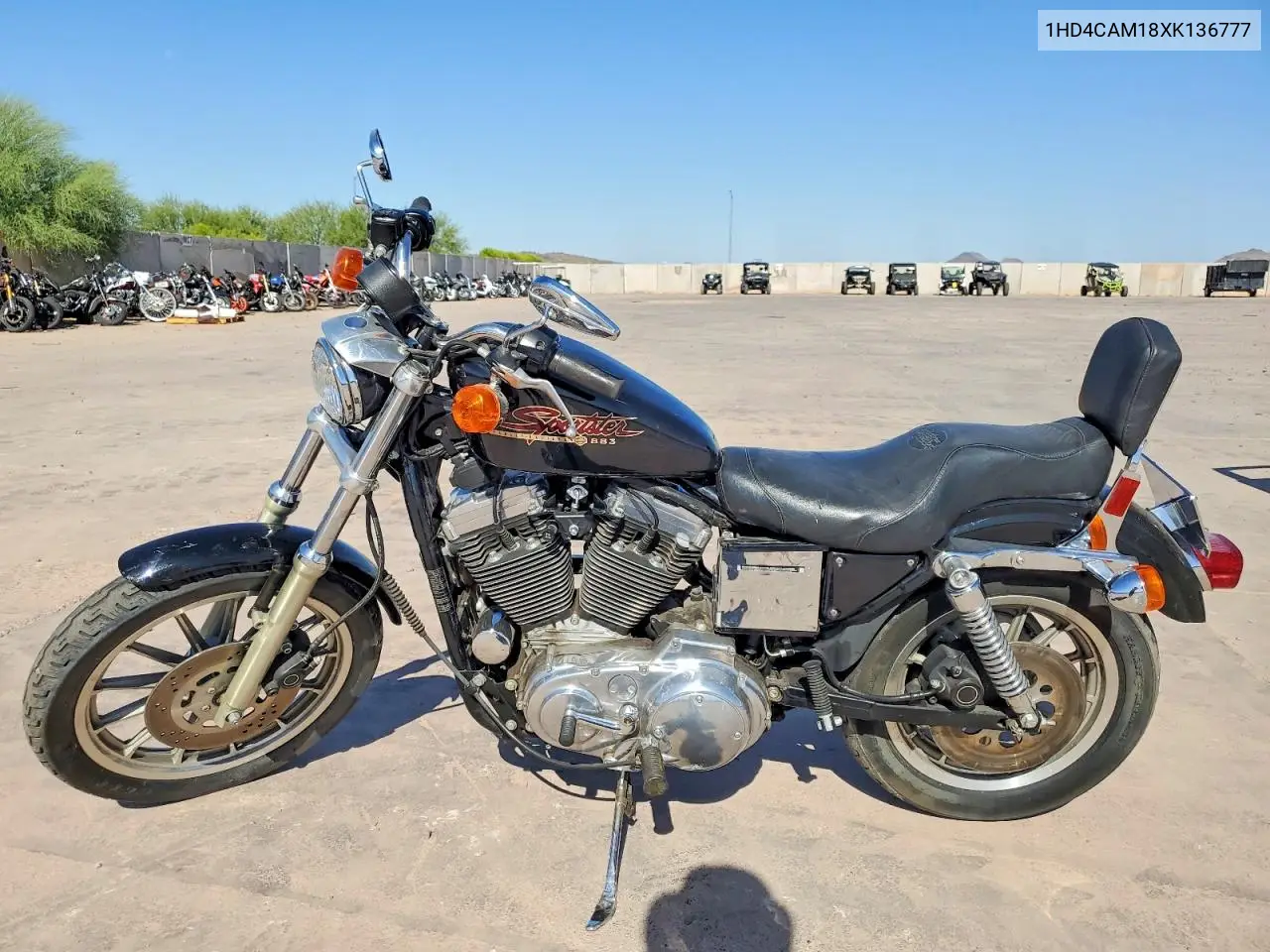 1999 Harley-Davidson Xl883 VIN: 1HD4CAM18XK136777 Lot: 56237516