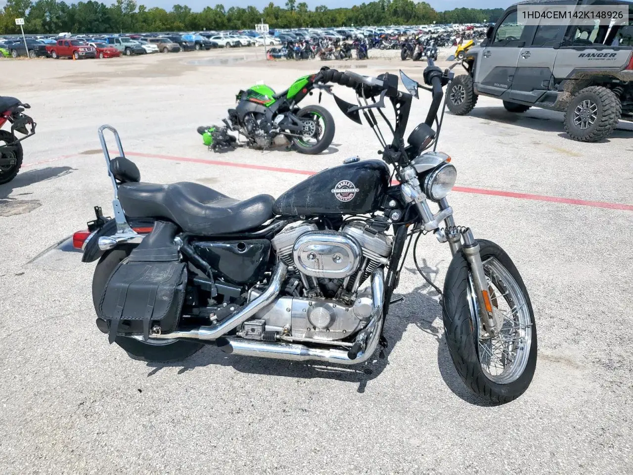 2002 Harley-Davidson Xl883 Hugger VIN: 1HD4CEM142K148926 Lot: 81313455