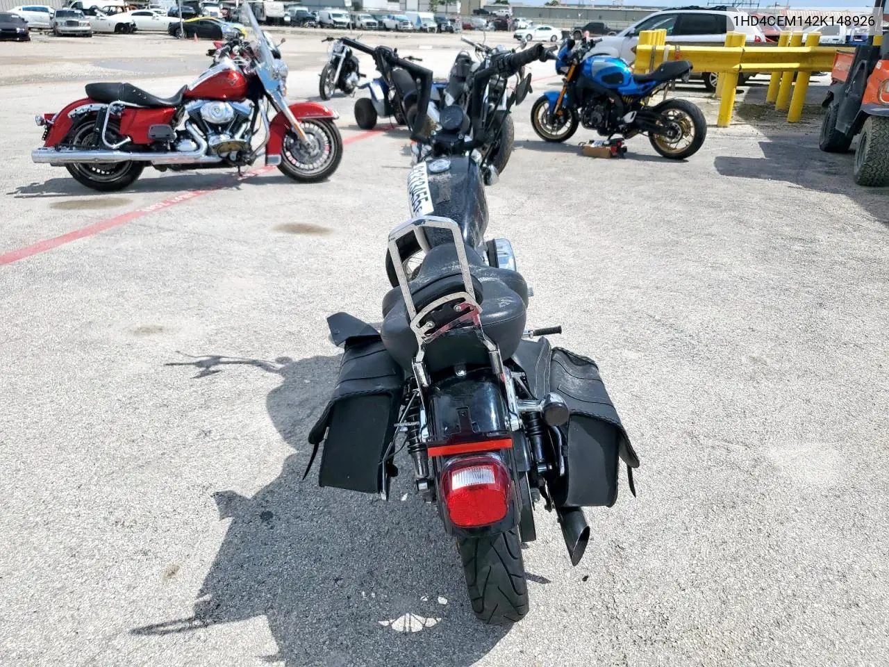 2002 Harley-Davidson Xl883 Hugger VIN: 1HD4CEM142K148926 Lot: 81313455