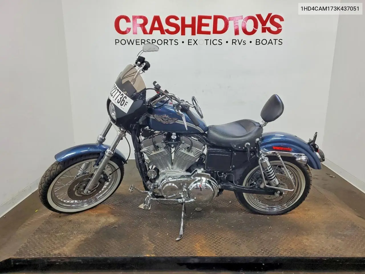 2003 Harley-Davidson Xl883 VIN: 1HD4CAM173K437051 Lot: 60227736