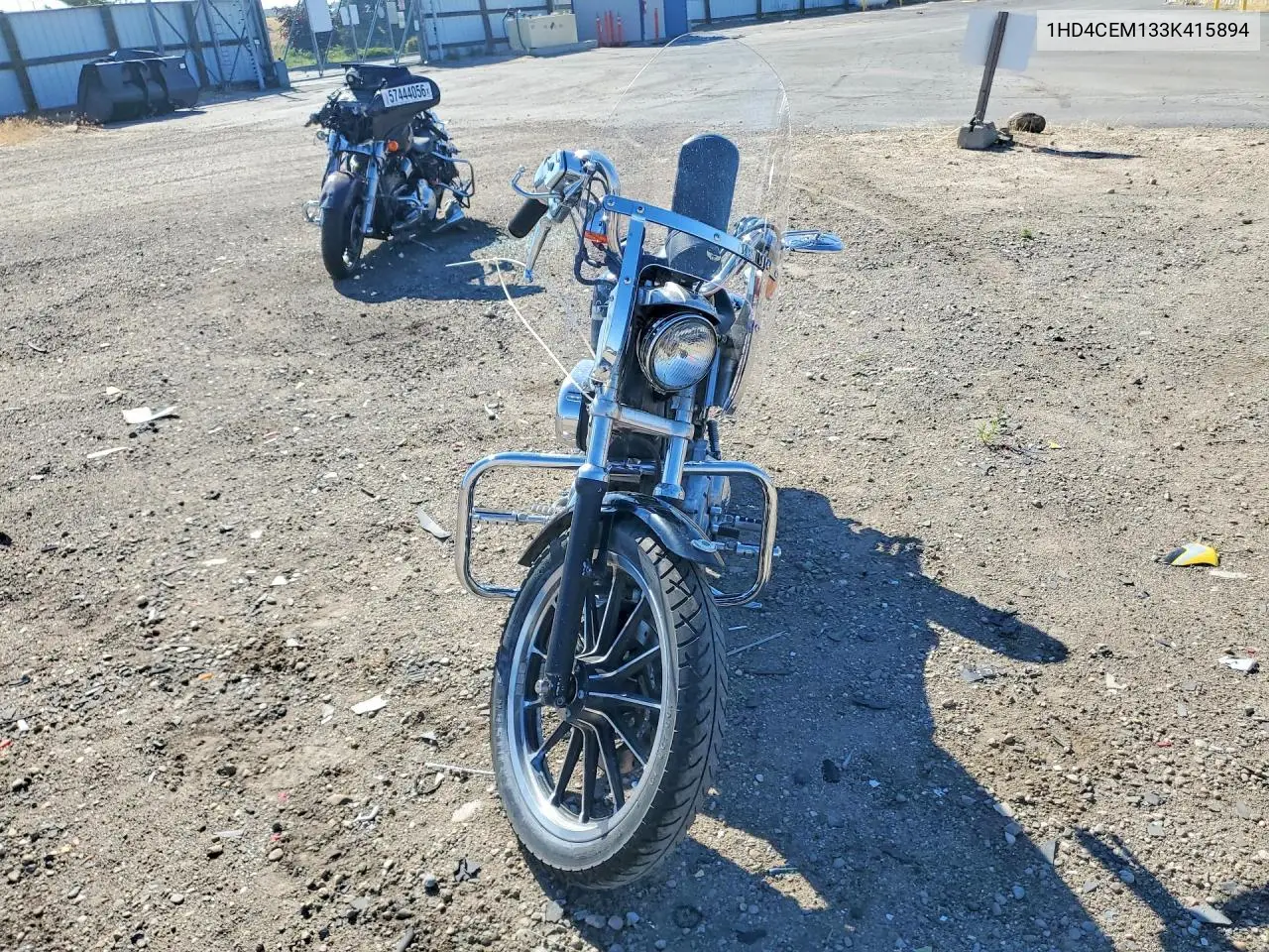 2003 Harley-Davidson Xl883 Hugger VIN: 1HD4CEM133K415894 Lot: 61385206