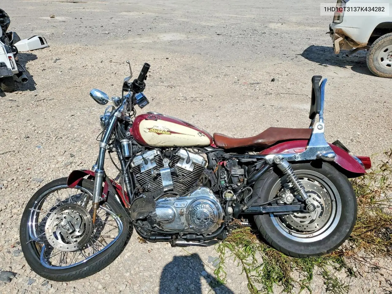 2007 Harley-Davidson Xl1200 C VIN: 1HD1CT3137K434282 Lot: 61137486