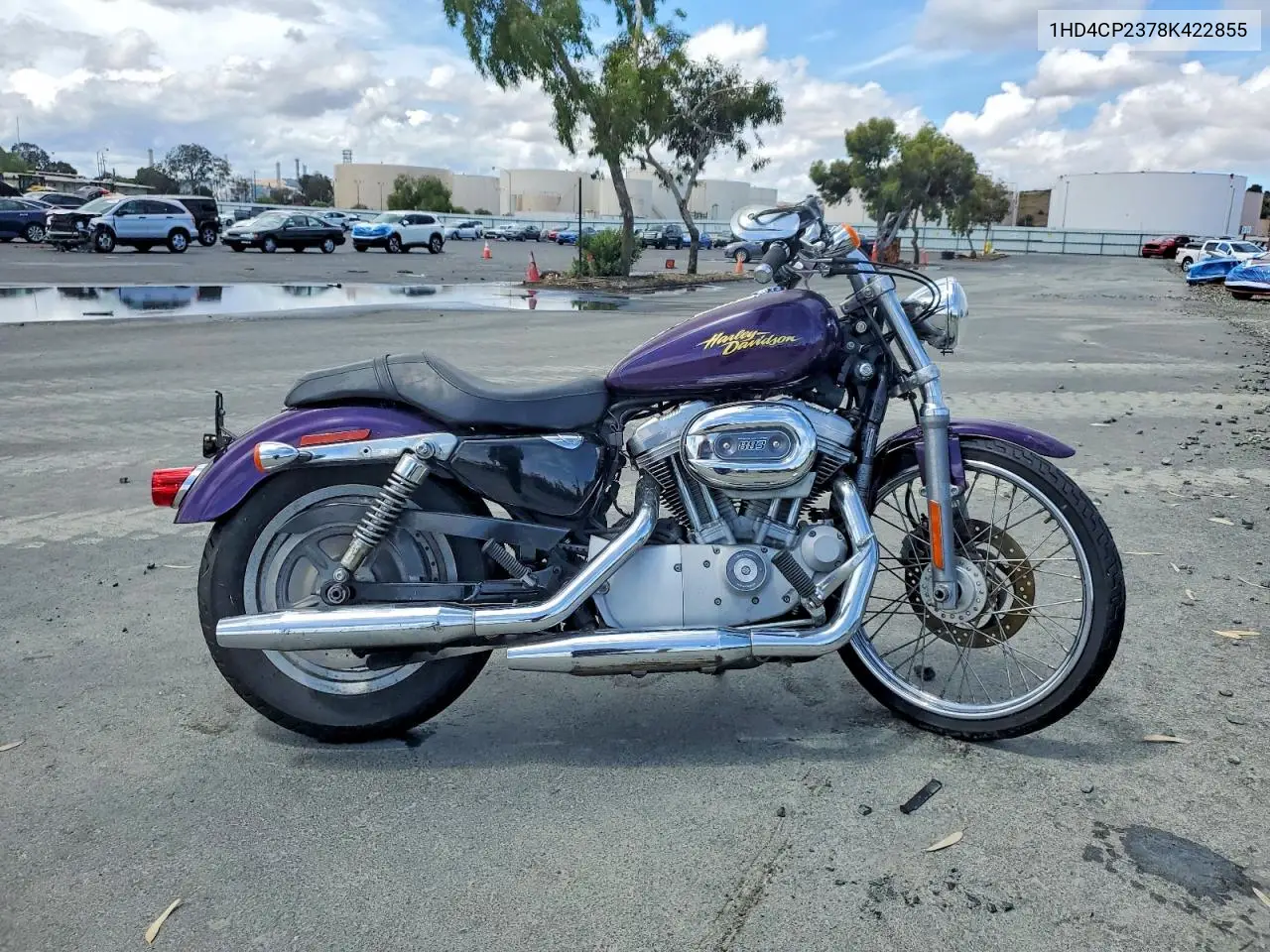2008 Harley-Davidson Xl883 C VIN: 1HD4CP2378K422855 Lot: 52417356
