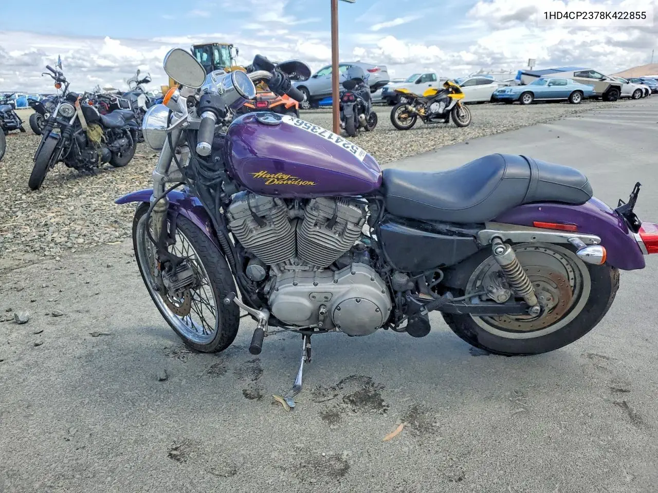 2008 Harley-Davidson Xl883 C VIN: 1HD4CP2378K422855 Lot: 52417356