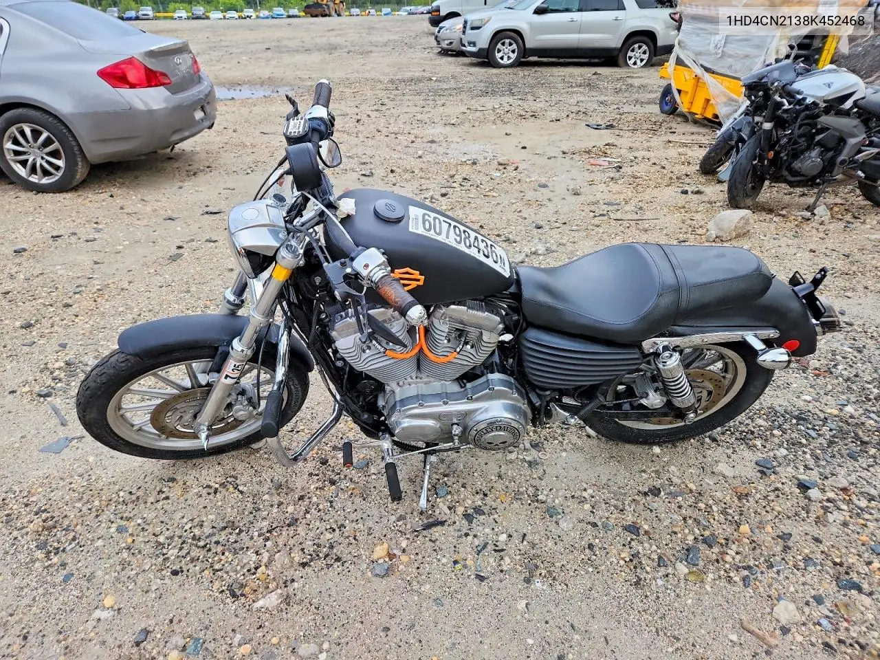 2008 Harley-Davidson Xl883 VIN: 1HD4CN2138K452468 Lot: 60798436