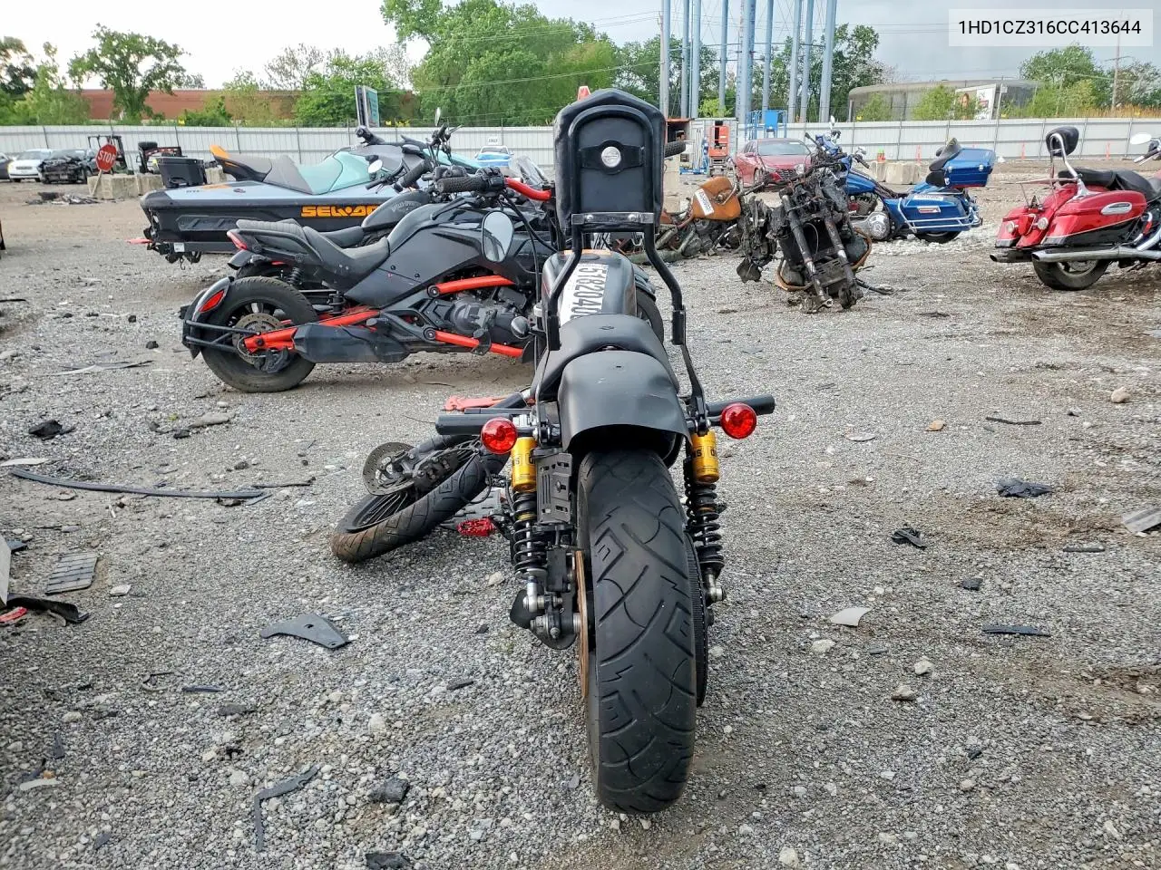 2012 Harley-Davidson Xl1200 Nightster VIN: 1HD1CZ316CC413644 Lot: 51820406