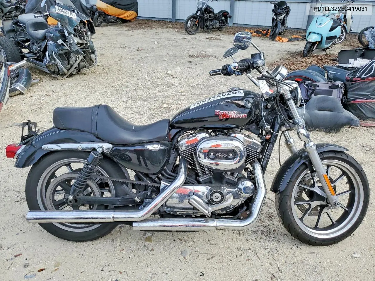 2014 Harley-Davidson Xl1200 T VIN: 1HD1LL322EC419031 Lot: 55942626