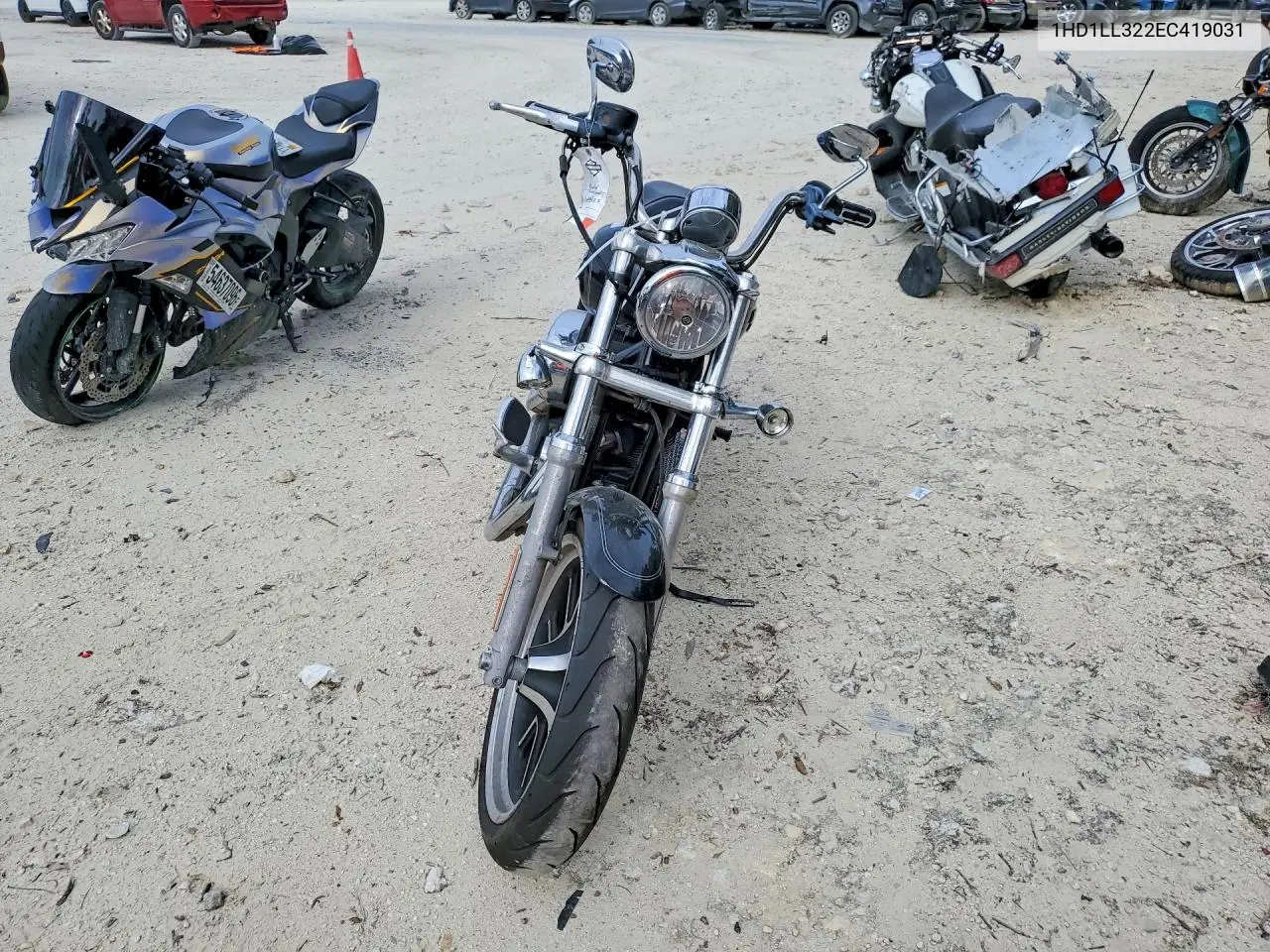 2014 Harley-Davidson Xl1200 T VIN: 1HD1LL322EC419031 Lot: 55942626