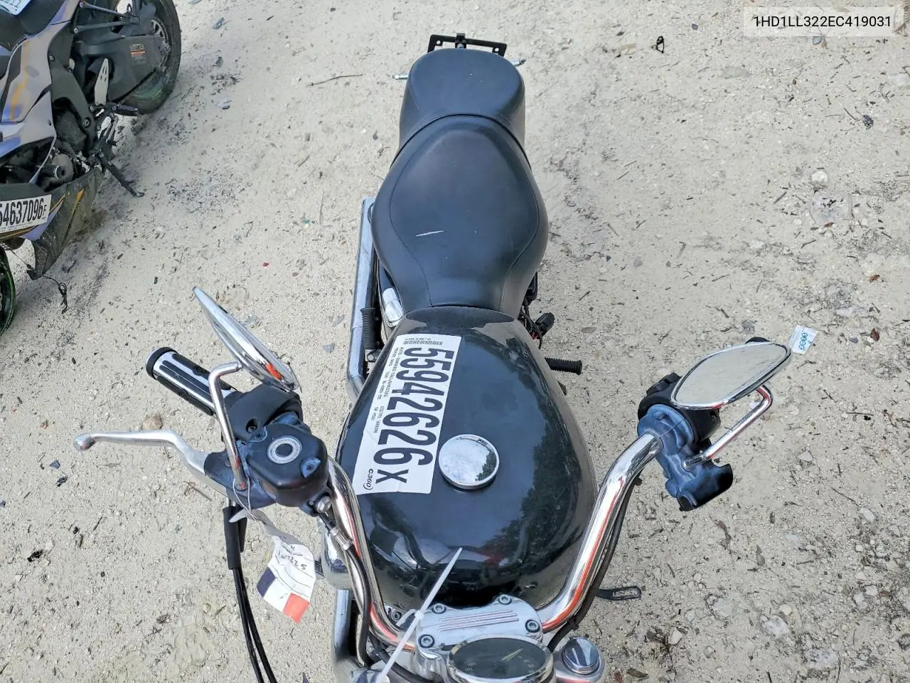 2014 Harley-Davidson Xl1200 T VIN: 1HD1LL322EC419031 Lot: 55942626