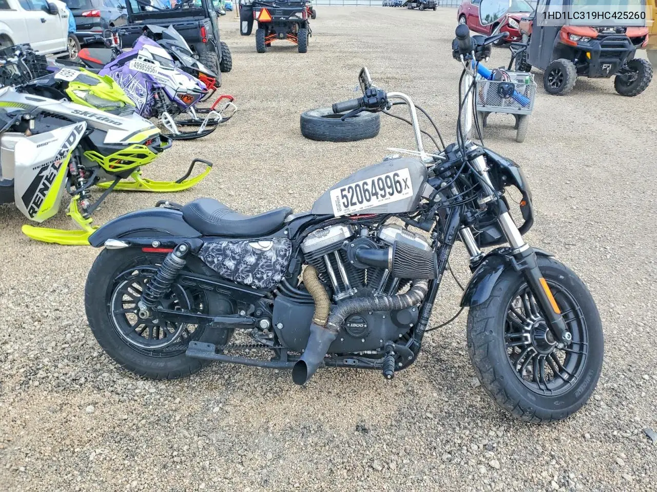 2017 Harley-Davidson Xl1200 Forty-Eight VIN: 1HD1LC319HC425260 Lot: 52064996