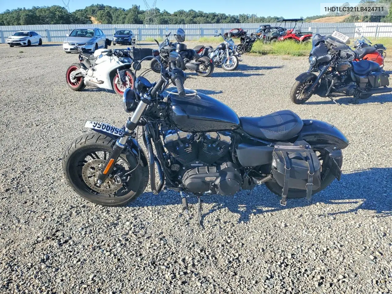 2020 Harley-Davidson Xl1200 X VIN: 1HD1LC321LB424711 Lot: 56589956