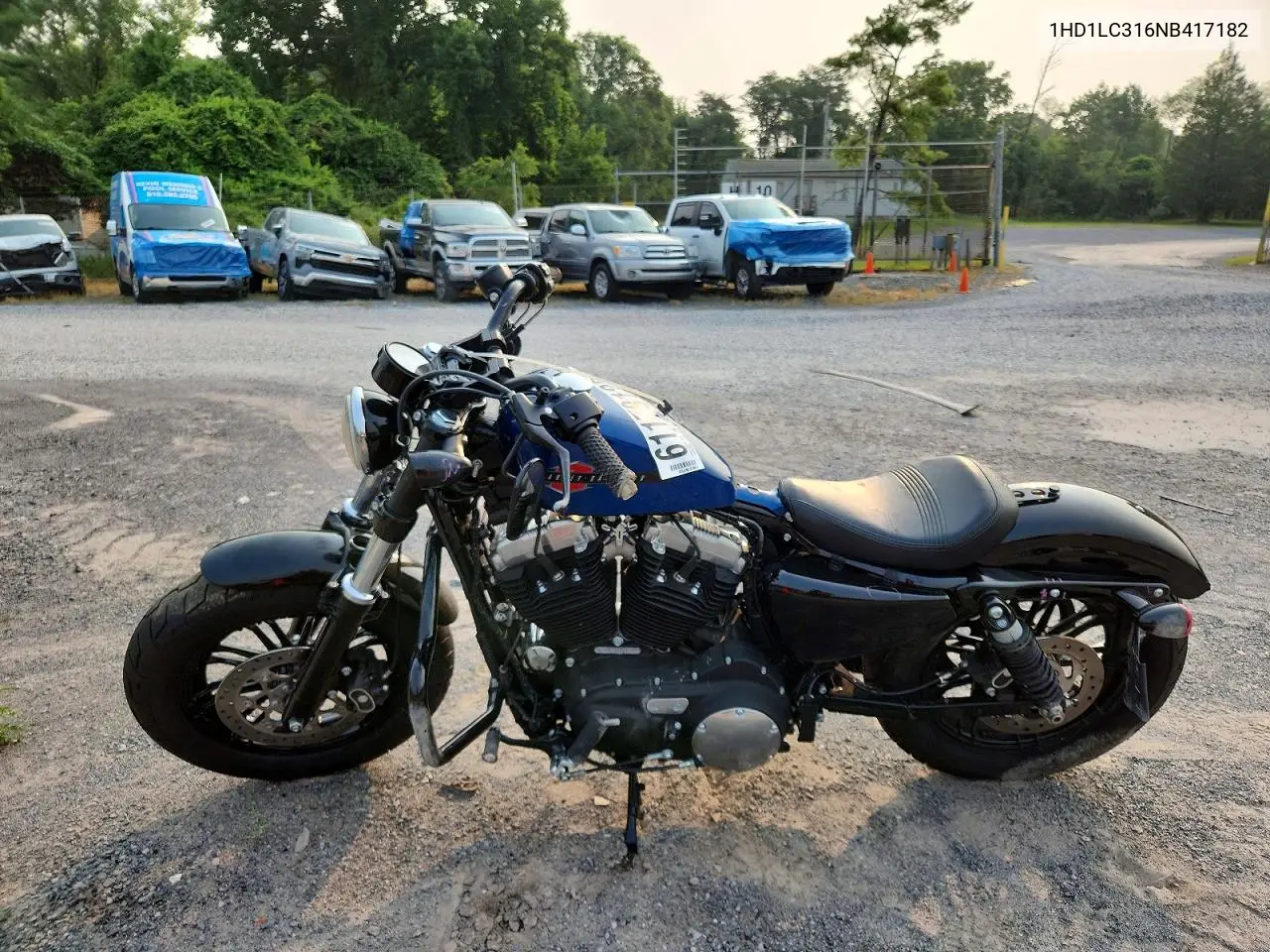 2022 Harley-Davidson Xl1200 X VIN: 1HD1LC316NB417182 Lot: 61178126