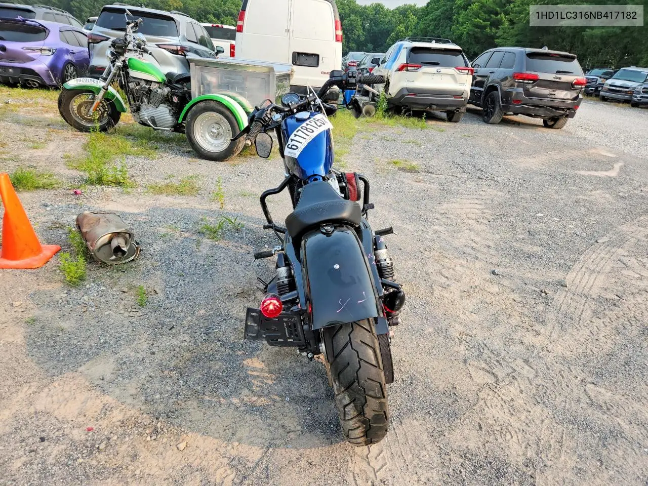 2022 Harley-Davidson Xl1200 X VIN: 1HD1LC316NB417182 Lot: 61178126
