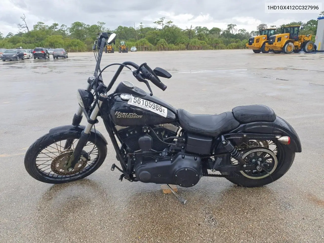 2012 Harley-Davidson Fxdb Dyna Street Bob VIN: 1HD1GX412CC327996 Lot: 56105986
