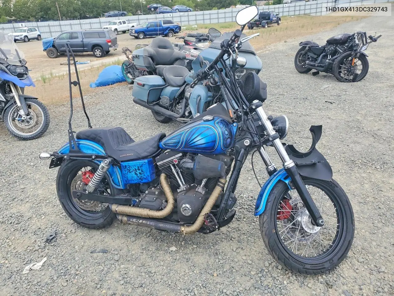 2013 Harley-Davidson Fxdb Dyna Street Bob VIN: 1HD1GX413DC329743 Lot: 60846056