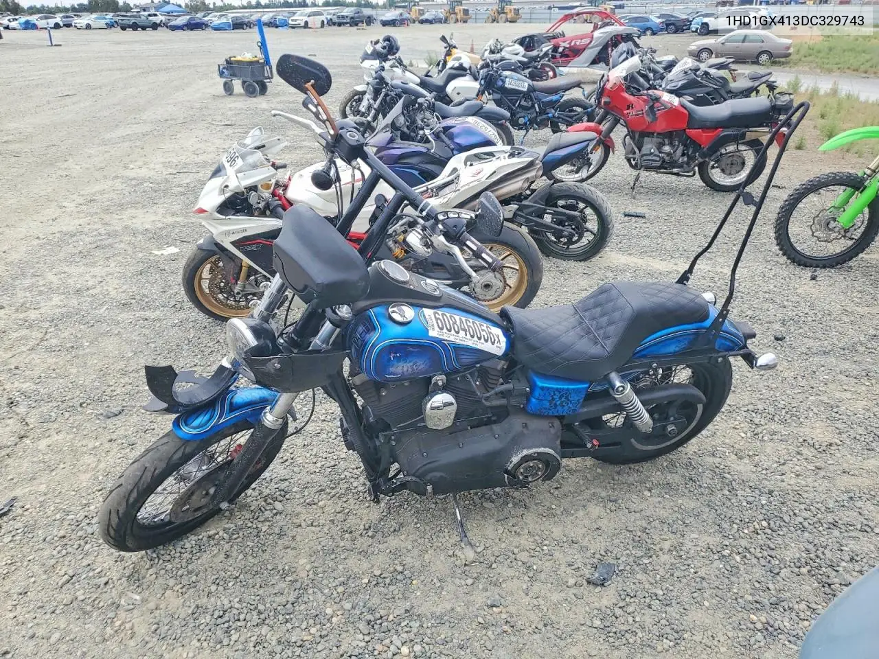 2013 Harley-Davidson Fxdb Dyna Street Bob VIN: 1HD1GX413DC329743 Lot: 60846056