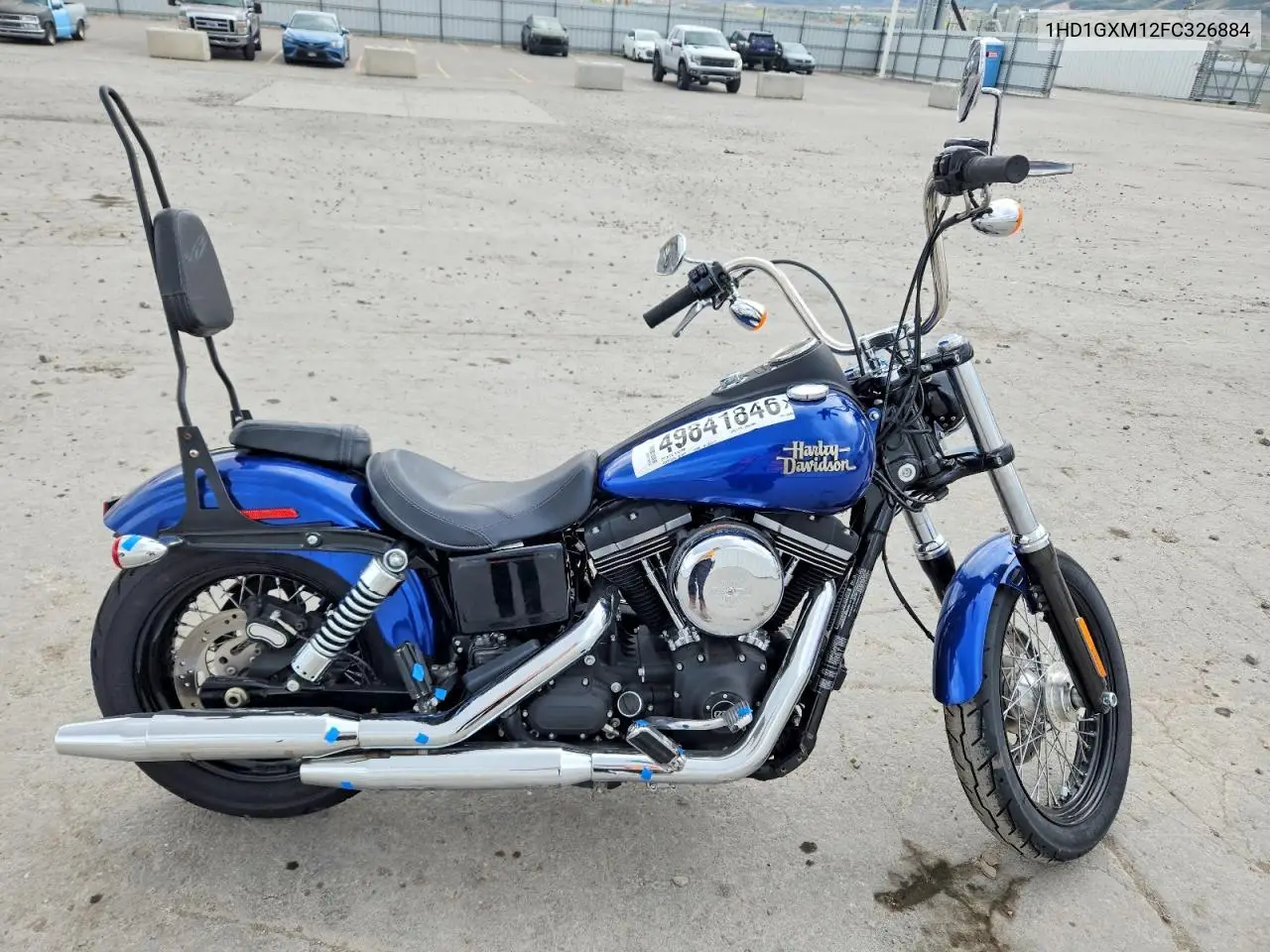 2015 Harley-Davidson Fxdb Dyna Street Bob VIN: 1HD1GXM12FC326884 Lot: 49841846