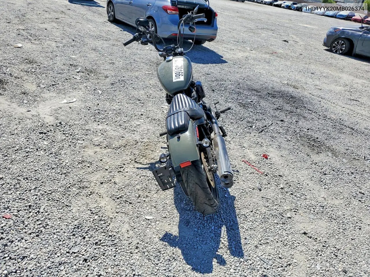 2021 Harley-Davidson Fxbbs VIN: 1HD1YYK20MB026374 Lot: 61109166