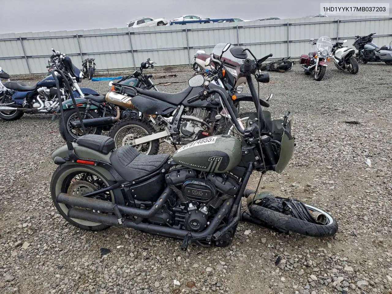 2021 Harley-Davidson Fxbbs VIN: 1HD1YYK17MB037203 Lot: 97974855