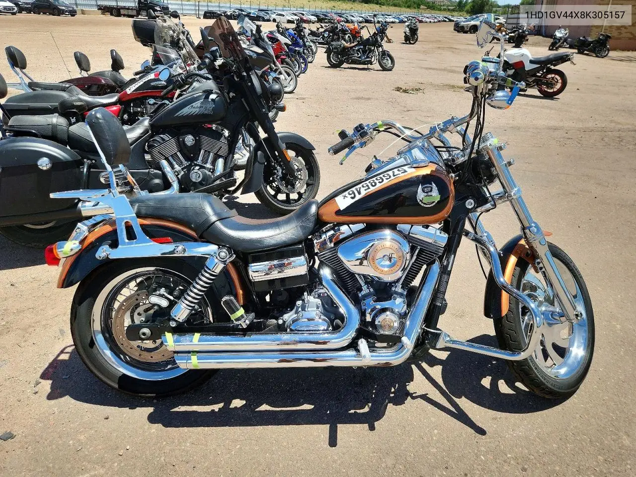 2008 Harley-Davidson Fxdc Daytona Custom VIN: 1HD1GV44X8K305157 Lot: 57668546