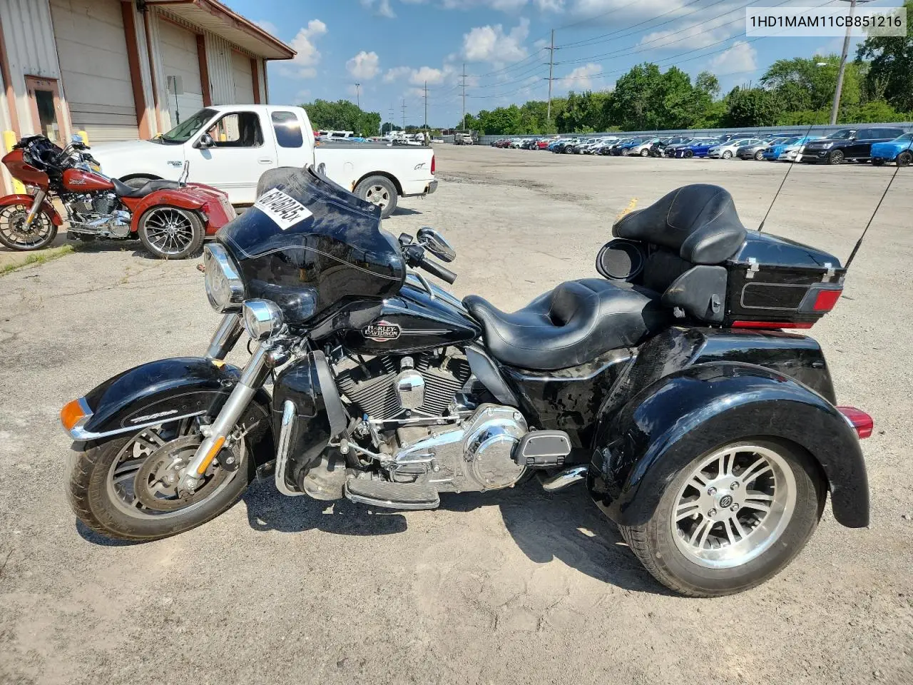 2012 Harley-Davidson Flhtcutg Tri Glide Ultra Classic VIN: 1HD1MAM11CB851216 Lot: 68146045