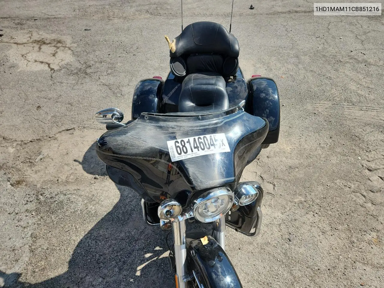 2012 Harley-Davidson Flhtcutg Tri Glide Ultra Classic VIN: 1HD1MAM11CB851216 Lot: 68146045
