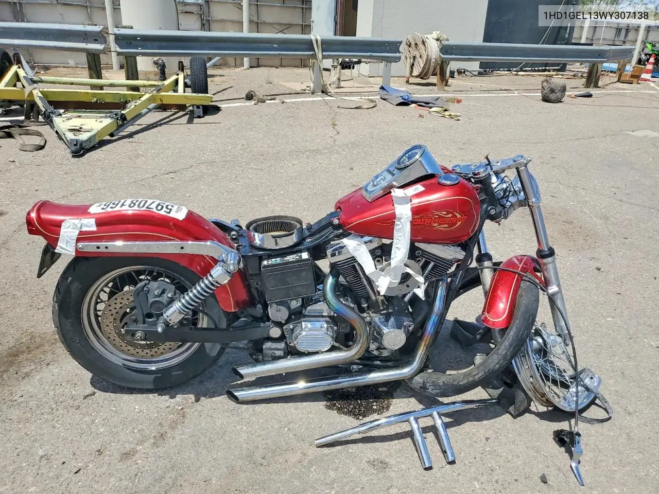 1998 Harley-Davidson Fxdwg VIN: 1HD1GEL13WY307138 Lot: 59708166