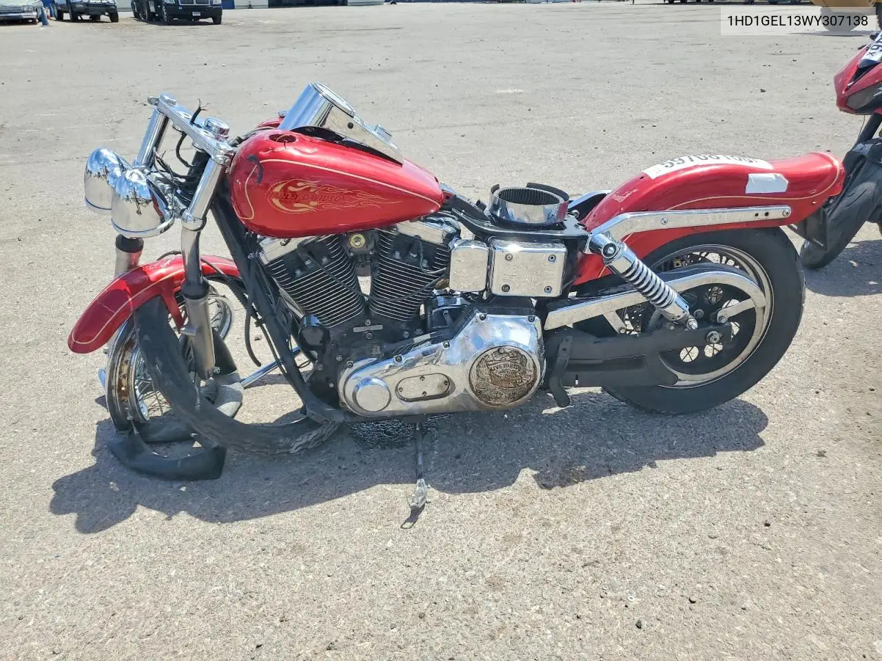 1998 Harley-Davidson Fxdwg VIN: 1HD1GEL13WY307138 Lot: 59708166