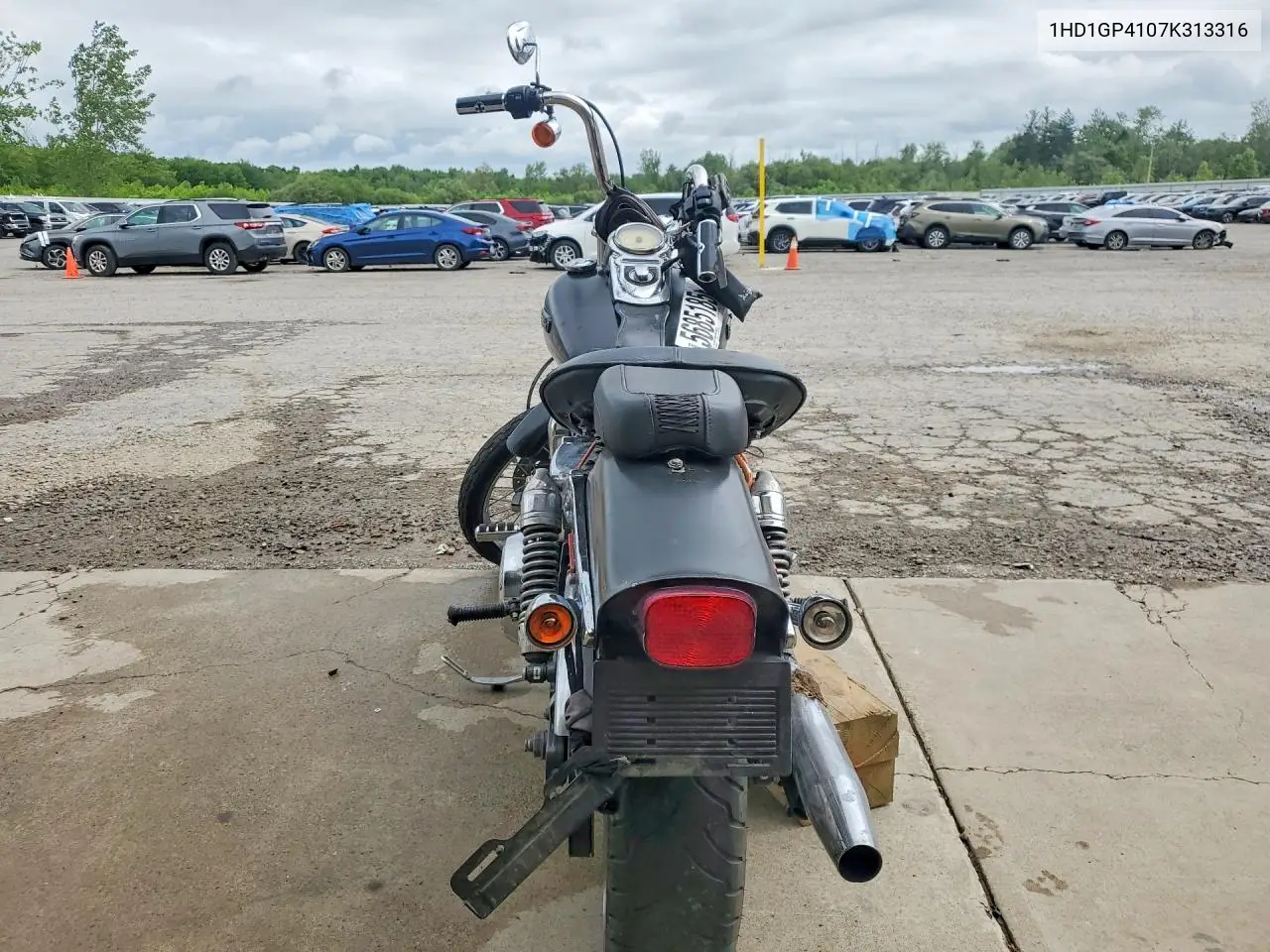 2007 Harley-Davidson Fxdwg VIN: 1HD1GP4107K313316 Lot: 56851856