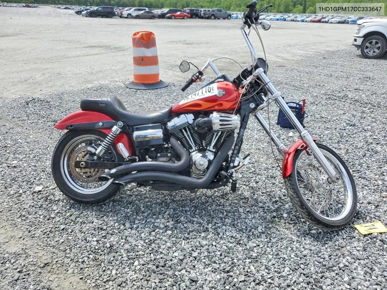 2012 Harley-Davidson Fxdwg Dyna Wide Glide VIN: 1HD1GPM17CC333647 Lot: 52147116