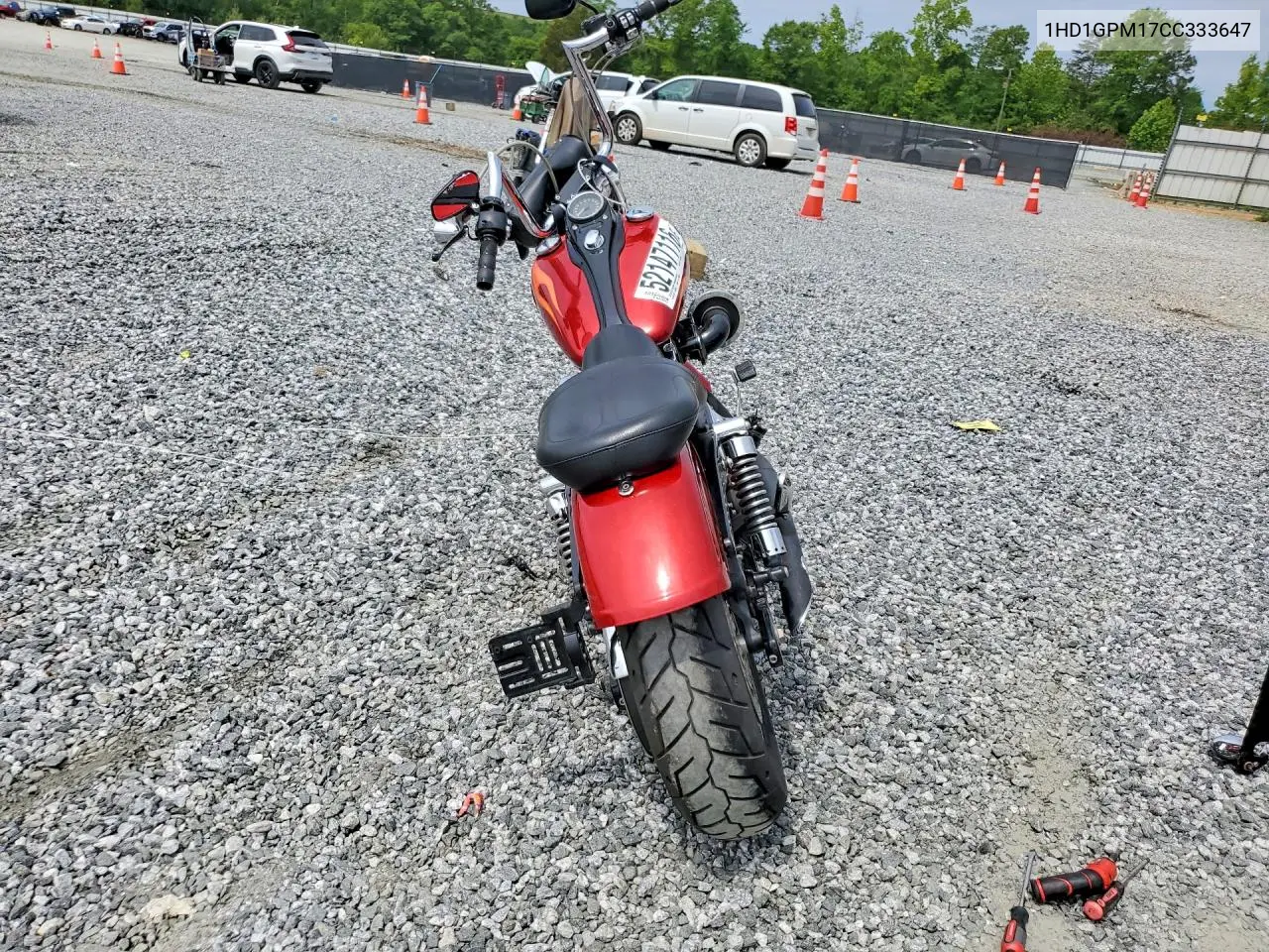 2012 Harley-Davidson Fxdwg Dyna Wide Glide VIN: 1HD1GPM17CC333647 Lot: 52147116