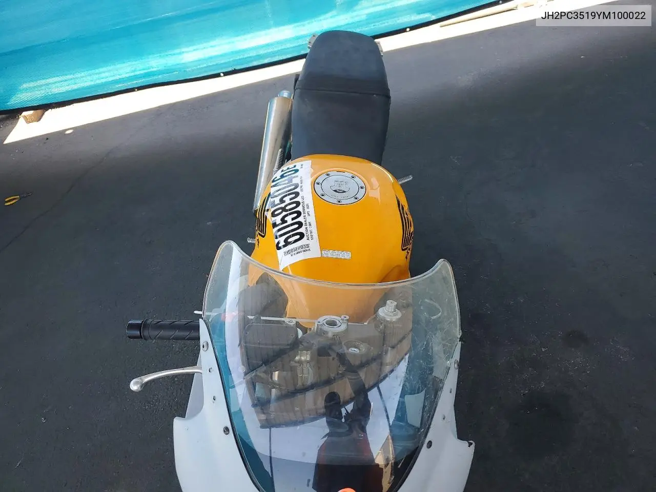 2000 Honda Cbr600 F4 VIN: JH2PC3519YM100022 Lot: 60585046