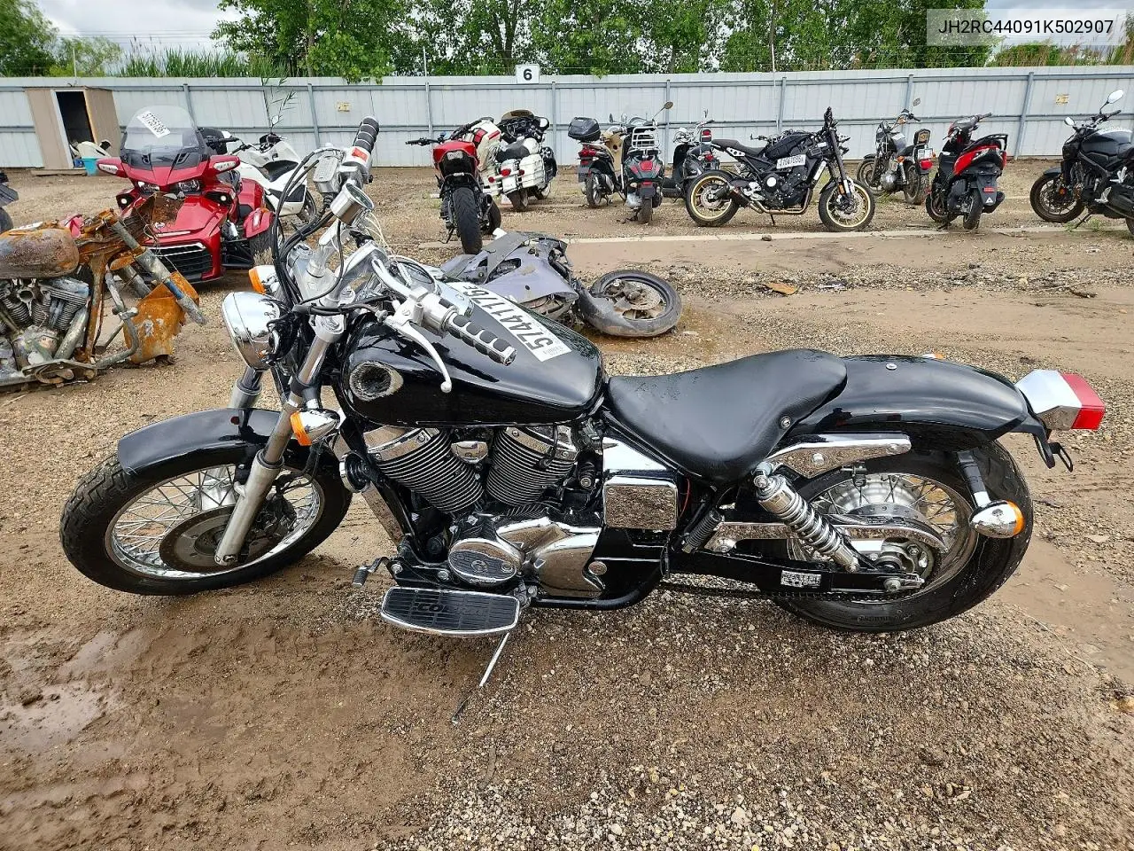 2001 Honda Vt750 Dc VIN: JH2RC44091K502907 Lot: 57441176