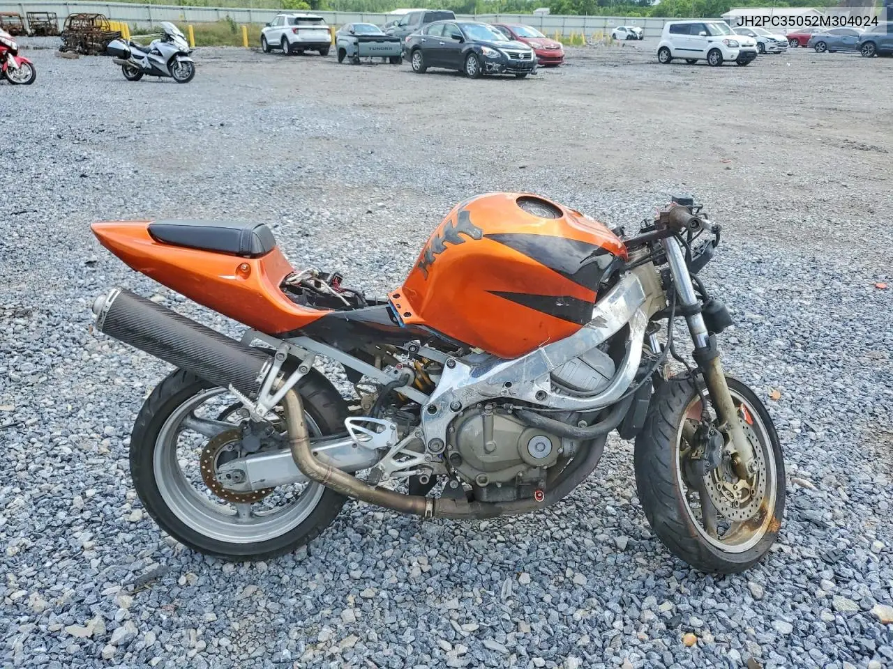2002 Honda Cbr600 F4 VIN: JH2PC35052M304024 Lot: 52409966