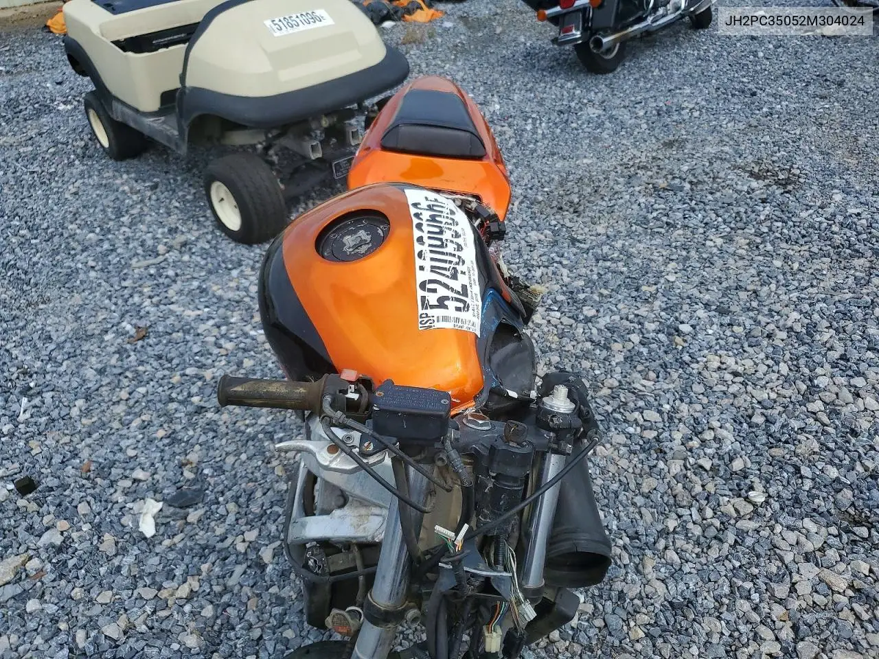 2002 Honda Cbr600 F4 VIN: JH2PC35052M304024 Lot: 52409966