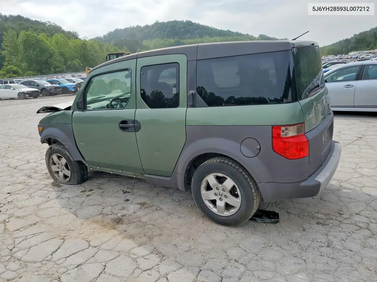 2003 Honda Element Ex VIN: 5J6YH28593L007212 Lot: 55884946