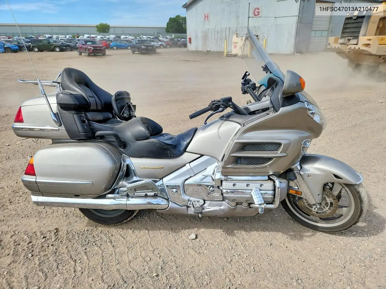 2003 Honda Gl1800 VIN: 1HFSC47013A210477 Lot: 58528626