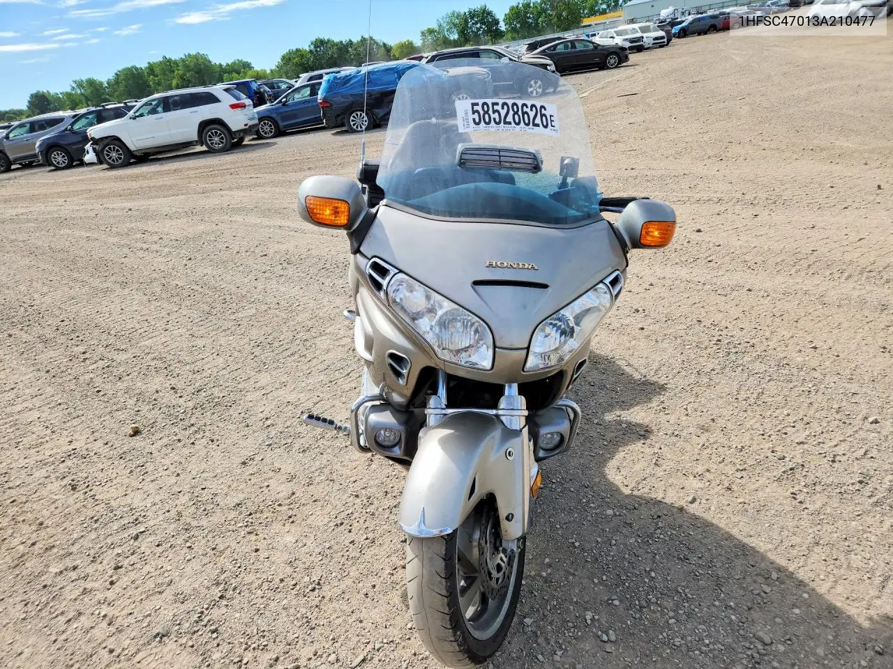2003 Honda Gl1800 VIN: 1HFSC47013A210477 Lot: 58528626