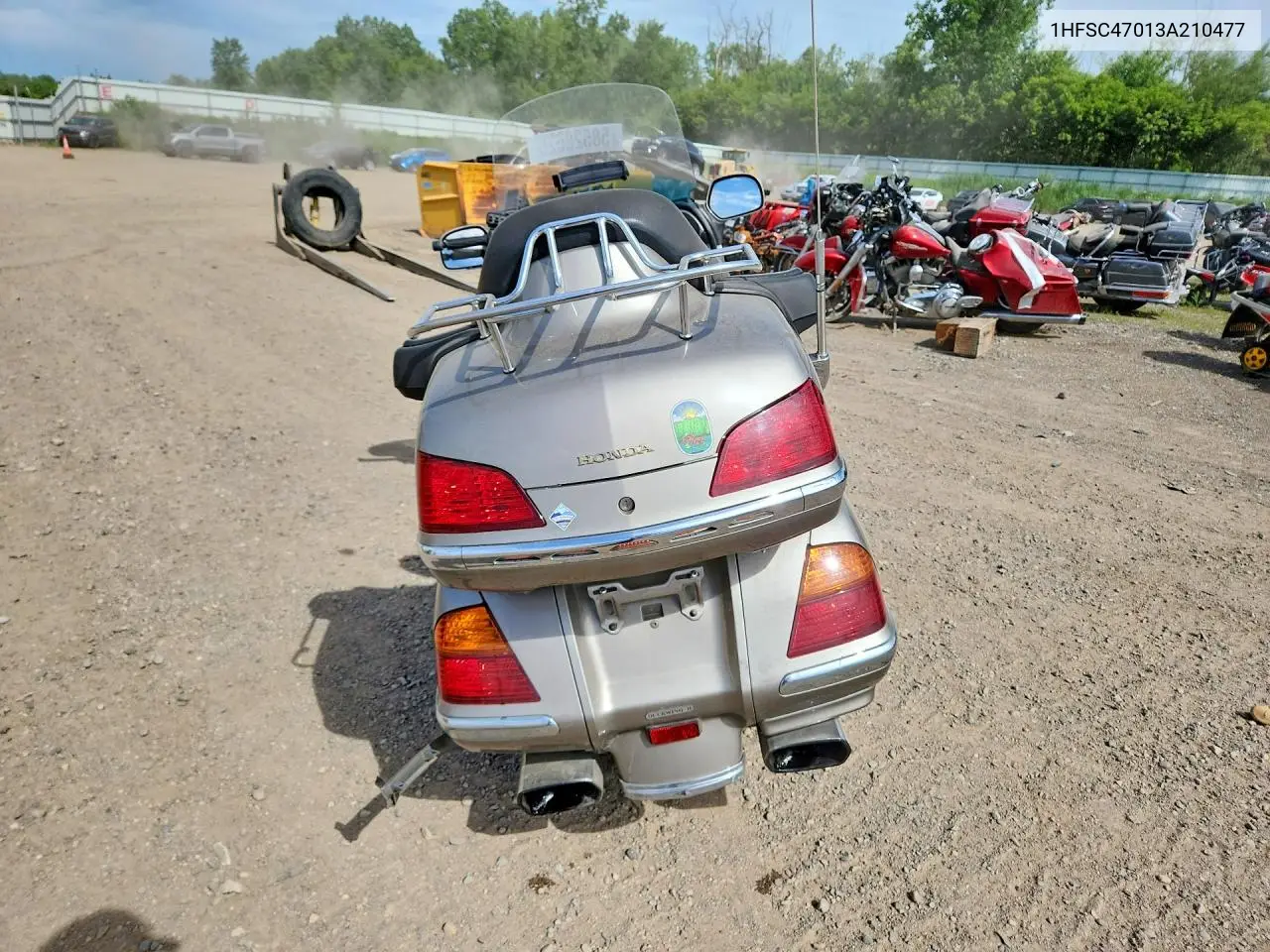 2003 Honda Gl1800 VIN: 1HFSC47013A210477 Lot: 58528626