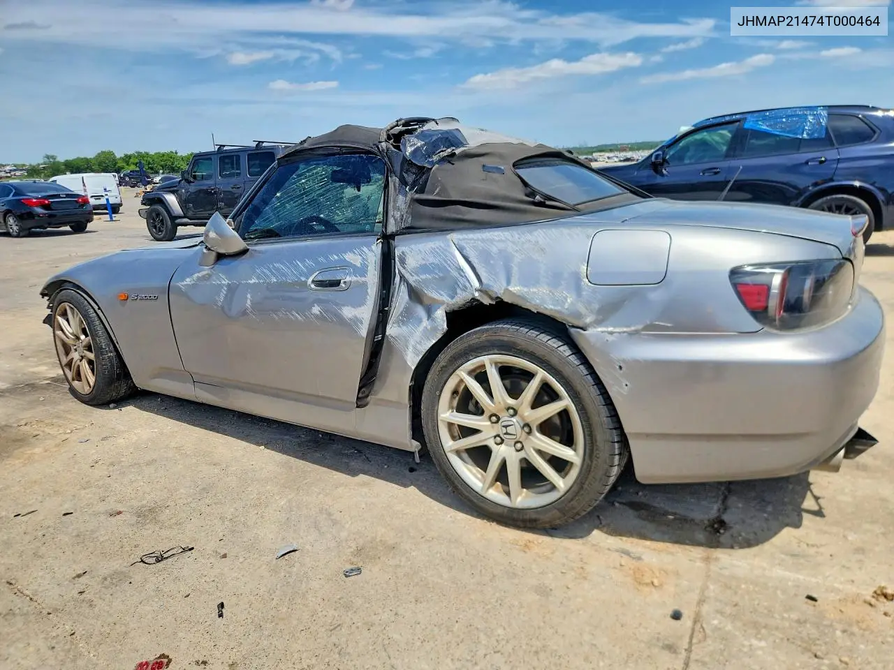 2004 Honda S2000 VIN: JHMAP21474T000464 Lot: 52307686
