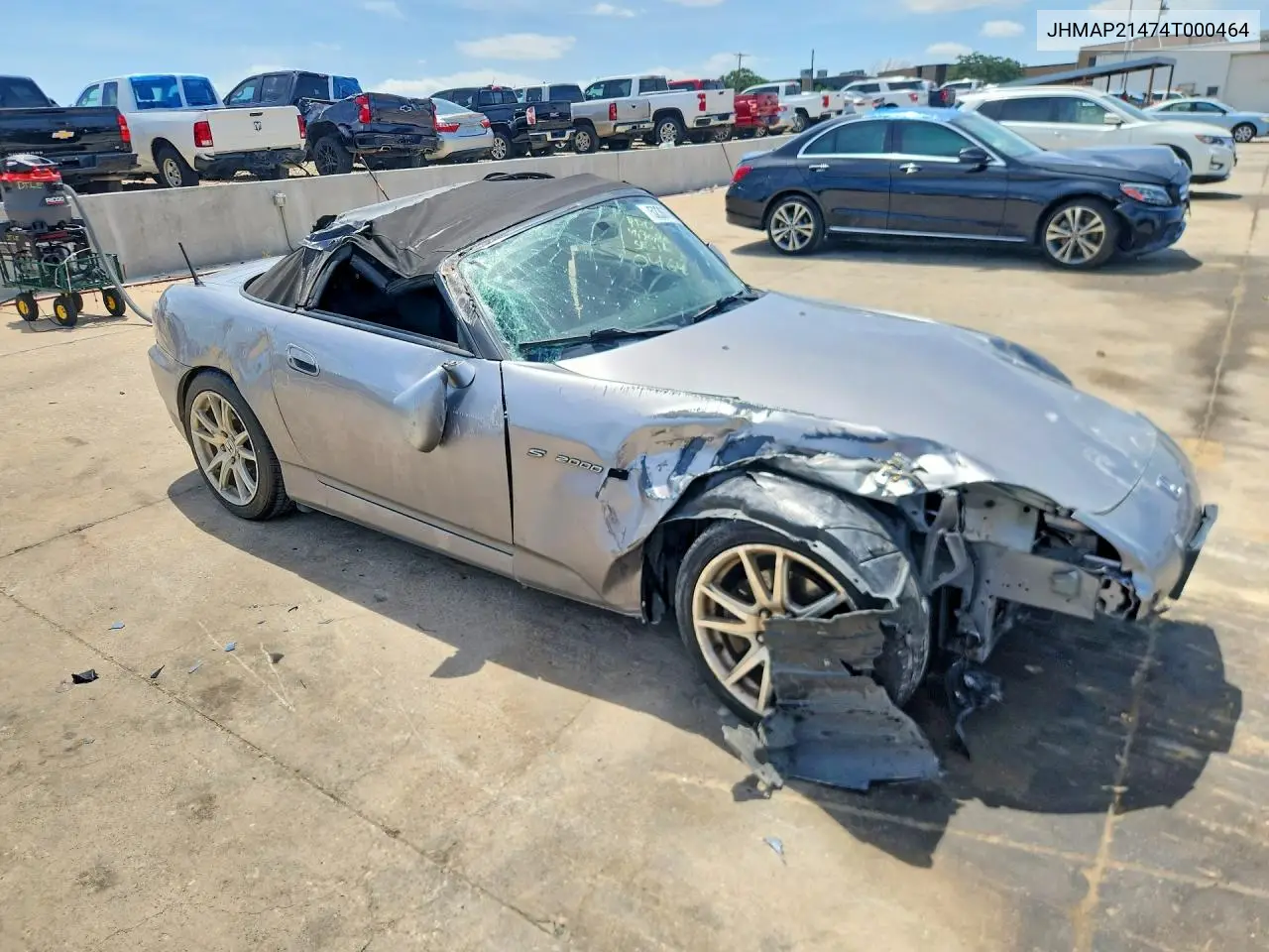 2004 Honda S2000 VIN: JHMAP21474T000464 Lot: 52307686