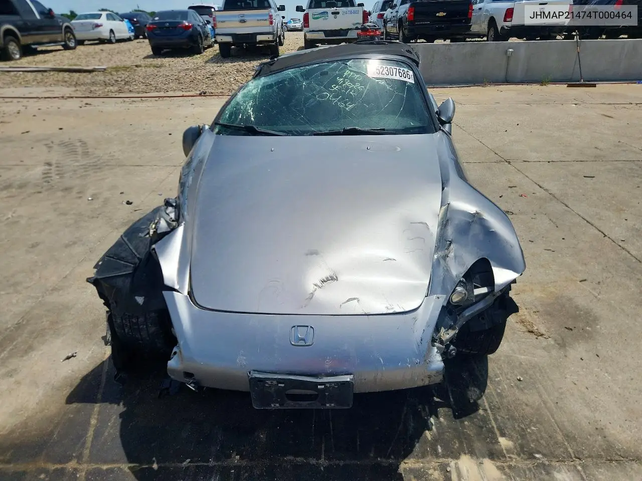 2004 Honda S2000 VIN: JHMAP21474T000464 Lot: 52307686